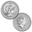 2018 2-Coin Silver 1 oz Britannia Proof/Reverse Proof Set