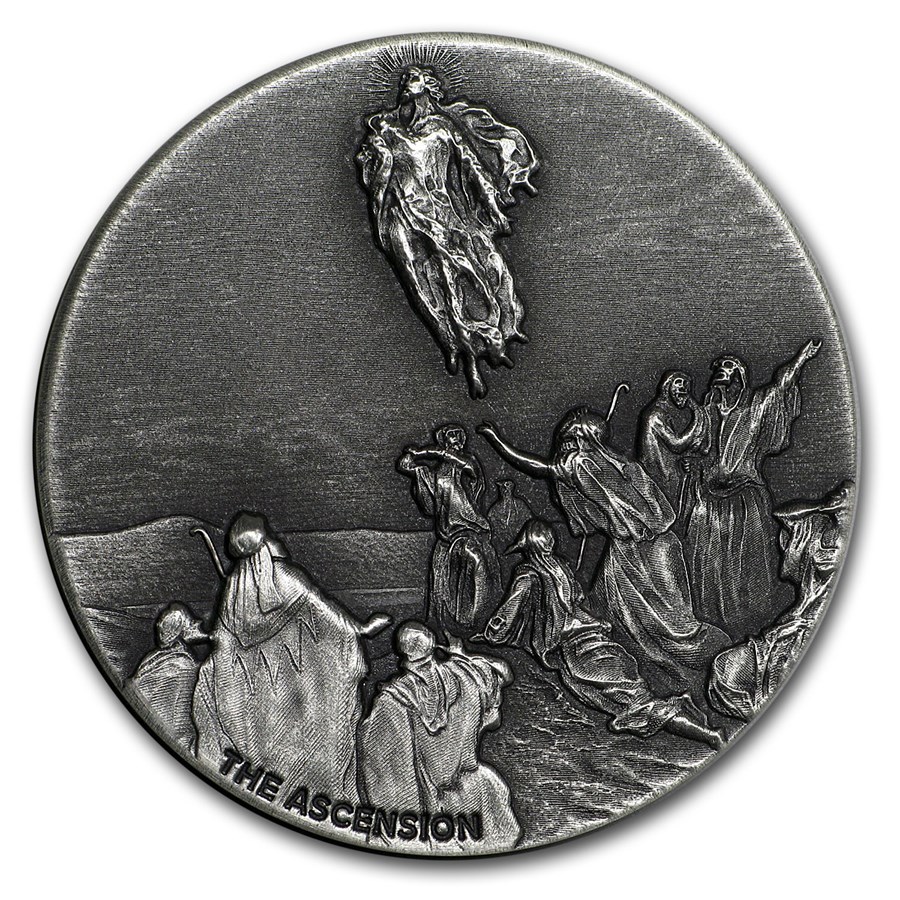2018 2 oz Silver Coin - Biblical Series (Ascension of Christ)