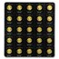 2018 25x 1 gram Gold Maple Leafs Maplegram25™ (In Assay Sleeve)