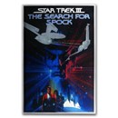 2018 35 gram Silver Star Trek III: Search for Spock Foil Poster