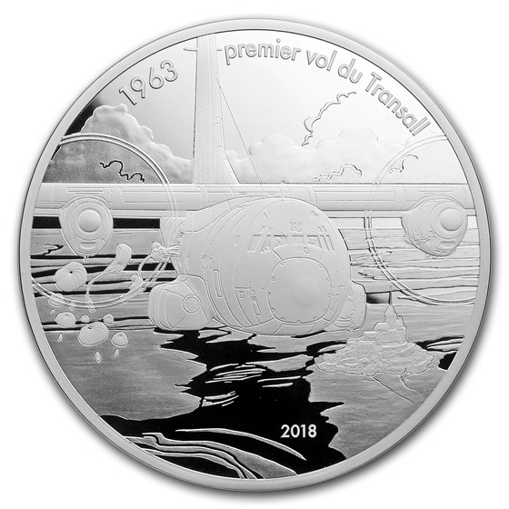 2018 5 oz Proof Silver Aviation & History (Transall) 2018 5 oz Proof Silver Aviation & History (Transall)