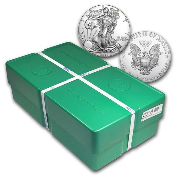 2018 500-Coin Silver American Eagle Monster Box (Sealed) 2018 500-Coin Silver American Eagle Monster Box (Sealed)