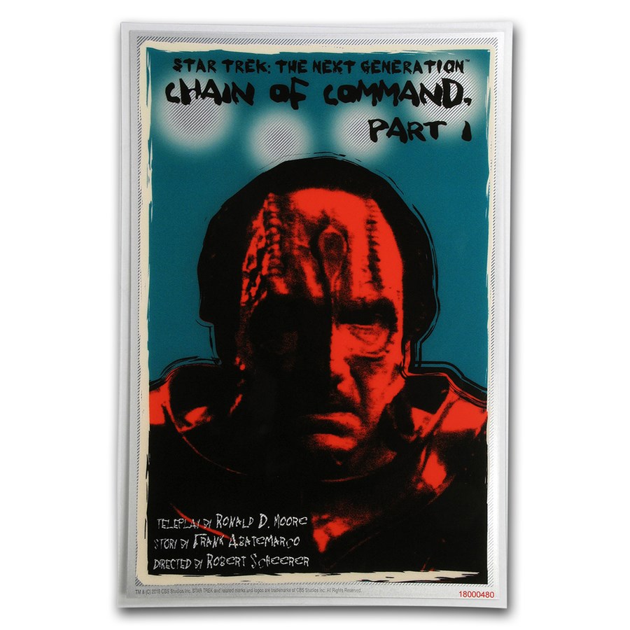 2018 5g Silver $1 Star Trek: Next Generation Chain of Command
