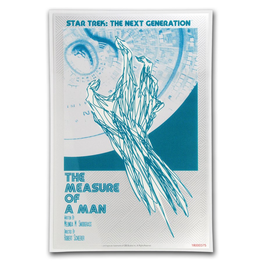 2018 5g Silver $1 Star Trek: Next Generation Measure of Man Foil