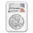 2018 American Silver Eagle MS-70 NGC (Everhart Signed)