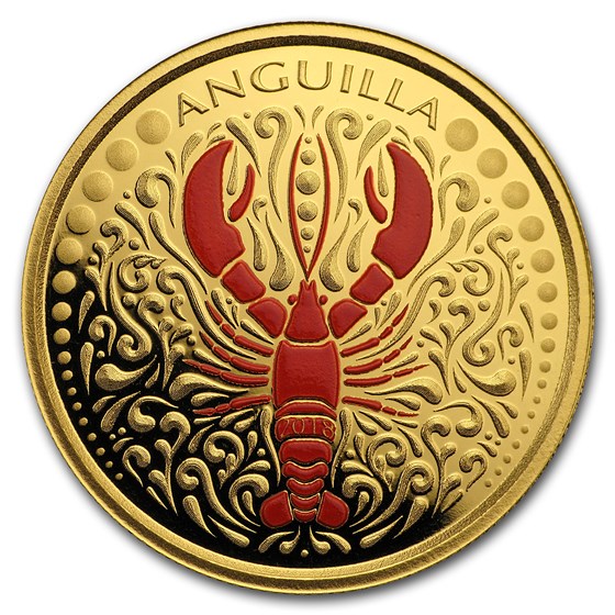 2018 Anguilla 1 oz Gold Lobster (Colorized) 2018 Anguilla 1 oz Gold Lobster (Colorized)