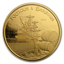 2018 Antigua & Barbuda 1 oz Gold Rum Runner BU