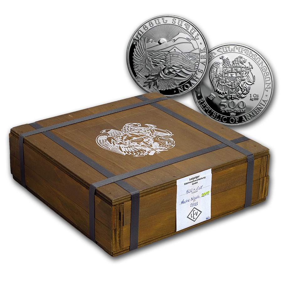 2018 Armenia 500-Coin 1 oz Silver Noah’s Ark (Sealed Box)