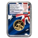 2018 AUS 1 oz Gold Wedge Tailed Eagle PR-70 NGC HR (FR) Box & COA