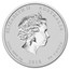 2018 Australia 1/2 oz Silver Lunar Dog BU (Colorized)