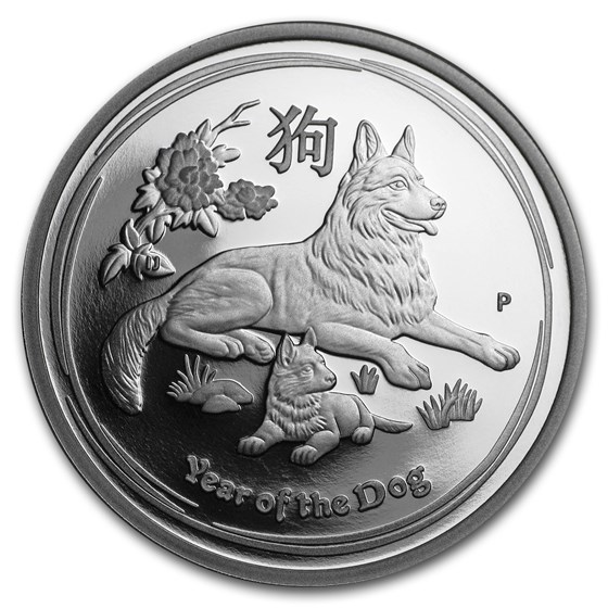 2018 Australia 1/2 oz Silver Lunar Dog Proof (w/Box & COA) 2018 Australia 1/2 oz Silver Lunar Dog Proof (w/Box & COA)