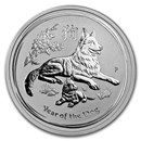 2018 Australia 1/2 oz Silver Year of the Dog BU (Series II)