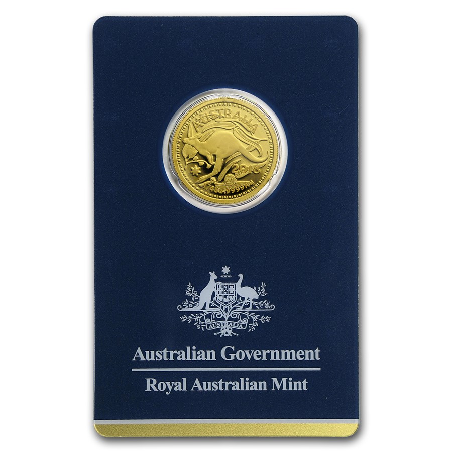 2018 Australia 1/4 oz Gold RAM Kangaroo (In Assay)