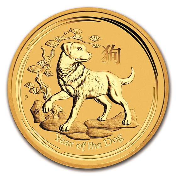 2018 Australia 1 kilo Gold Lunar Dog BU 2018 Australia 1 kilo Gold Lunar Dog BU