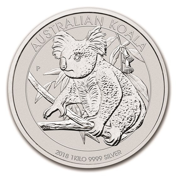 2018 Australia 1 kilo Silver Koala BU