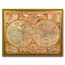 2018 Australia 1 oz Gold $100 Map of the World Western Hemisphere