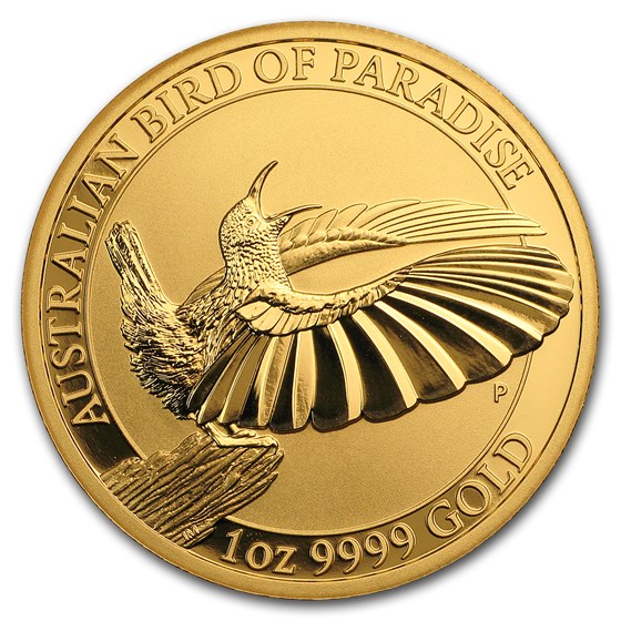 2018 Australia 1 oz Gold Bird of Paradise Victoria’s Riflebird BU 2018 Australia 1 oz Gold Bird of Paradise Victoria’s Riflebird BU