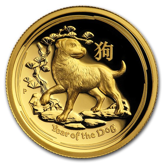 2018 Australia 1 oz Gold Lunar Dog Proof (HR, Box & COA) 2018 Australia 1 oz Gold Lunar Dog Proof (HR, Box & COA)