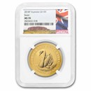 2018 Australia 1 oz Gold Swan MS-70 NGC