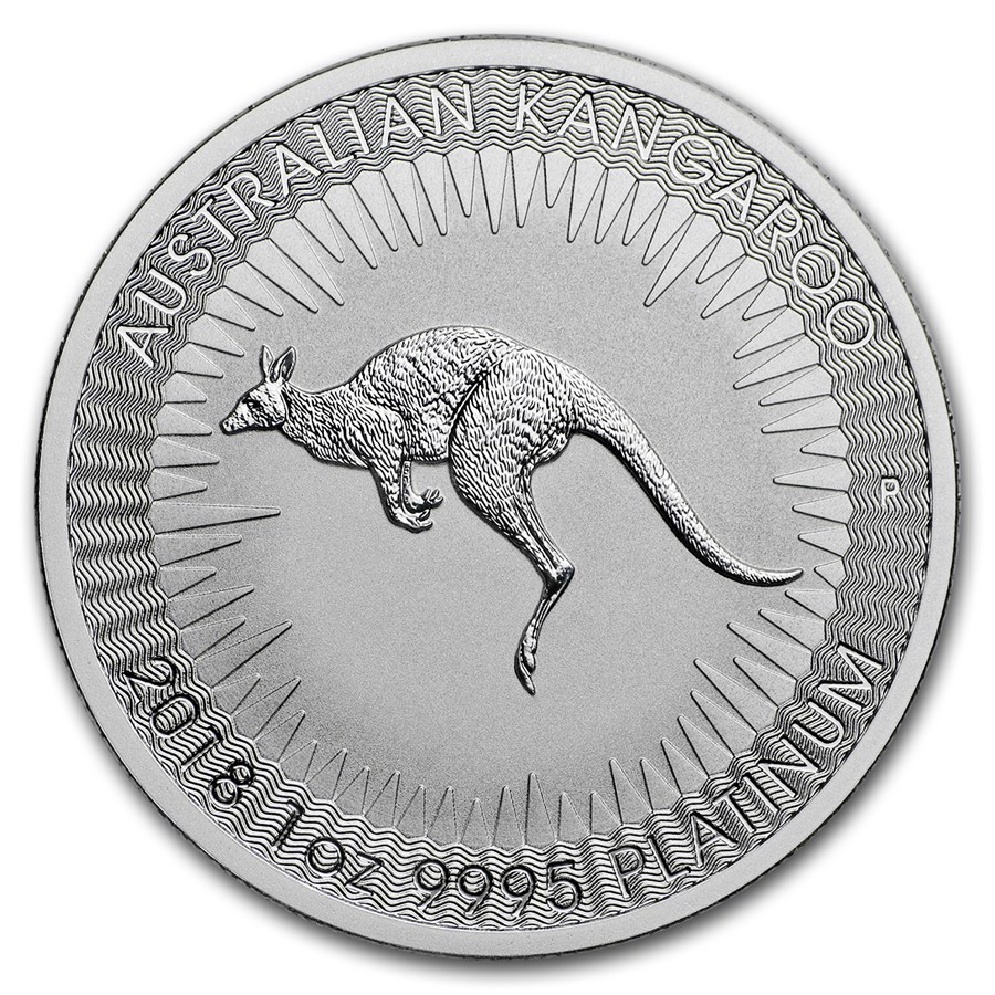 2018 Australia 1 oz Platinum Kangaroo BU