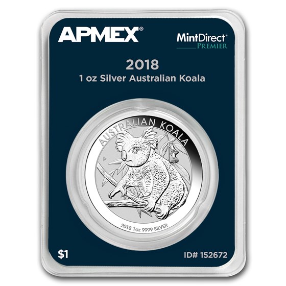 2018 Australia 1 oz Silver Koala (MintDirect® Premier Single) 2018 Australia 1 oz Silver Koala (MintDirect® Premier Single)