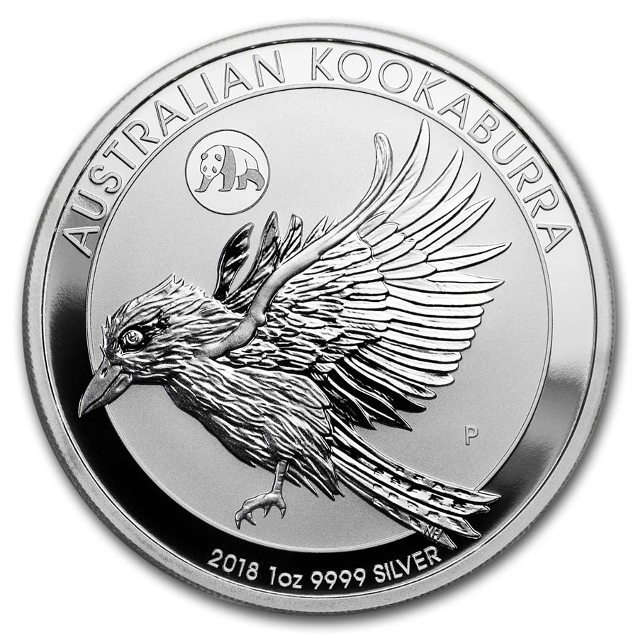2018 Australia 1 oz Silver Kookaburra BU (Panda Privy)