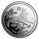 2018 Australia 1 oz Silver Lunar Dog Proof (w/Box & COA)