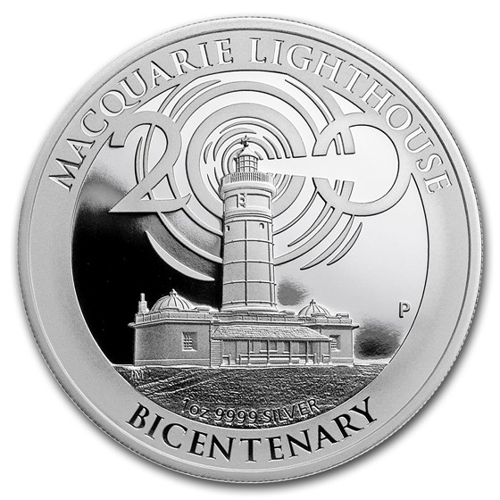 2018 Australia 1 oz Silver Macquarie Lighthouse Bicentenary Proof 2018 Australia 1 oz Silver Macquarie Lighthouse Bicentenary Proof