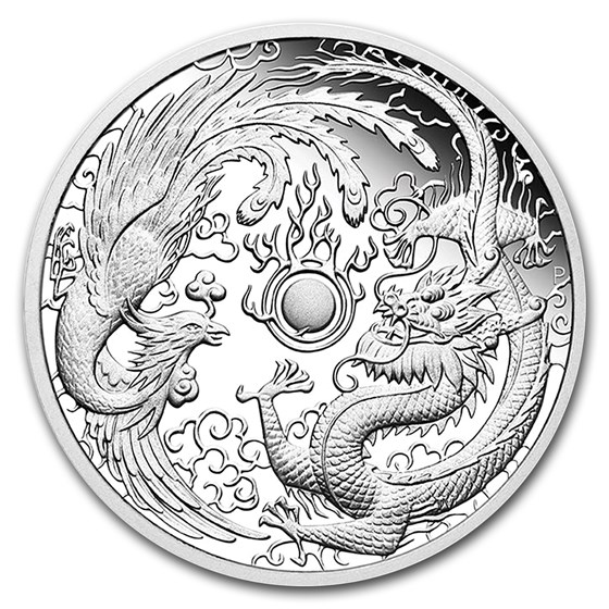 2018 Australia 1 oz Silver Proof Dragon & Phoenix 2018 Australia 1 oz Silver Proof Dragon & Phoenix