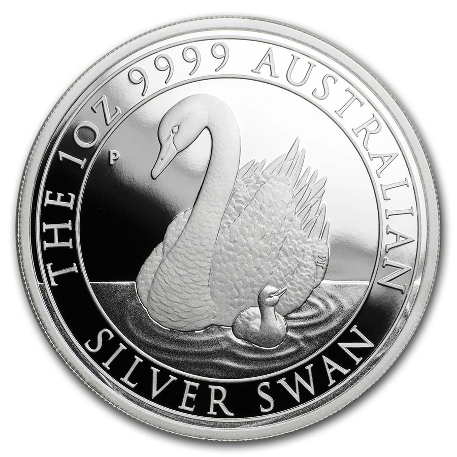 2018 Australia 1 oz Silver Swan Proof (w/Box & COA)
