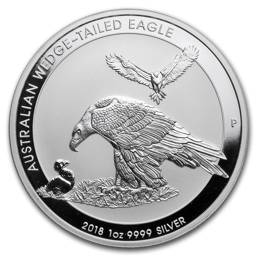2018 Australia 1 oz Silver Wedge Tailed Eagle BU