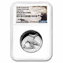 2018 Australia 1 oz Silver Wedge-Tailed Eagle PF-69 NGC UC HR