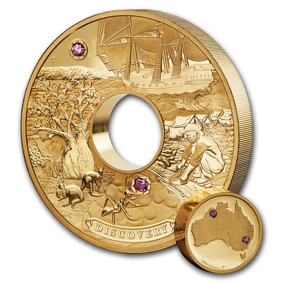 2018 Australia 2 Kilo Gold Proof Multi-Million Dollar Discovery 2018 Australia 2 Kilo Gold Proof Multi-Million Dollar Discovery