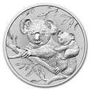 2018 Australia 2 oz Silver Koala BU (Piedfort)