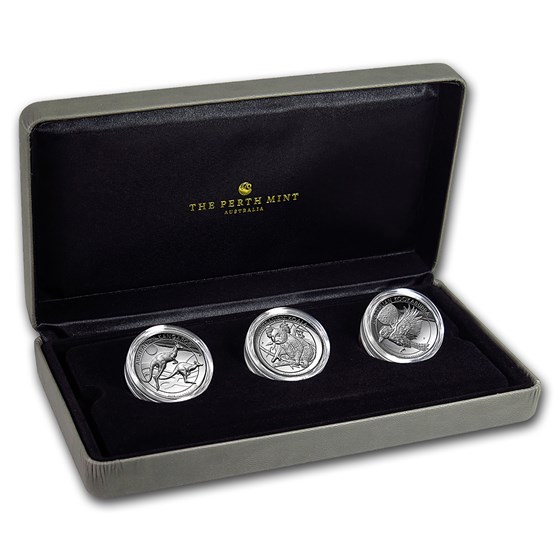 2018 Australia 3-Coin 1 oz Silver High Relief Proof Set 2018 Australia 3-Coin 1 oz Silver High Relief Proof Set