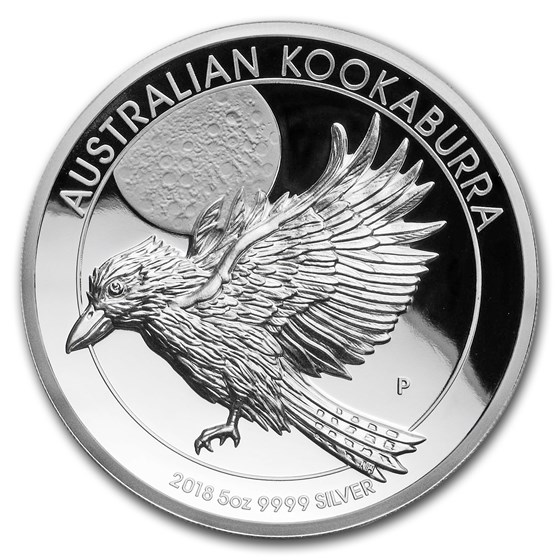 2018 Australia 5 oz Silver Kookaburra Proof (High Relief) 2018 Australia 5 oz Silver Kookaburra Proof (High Relief)