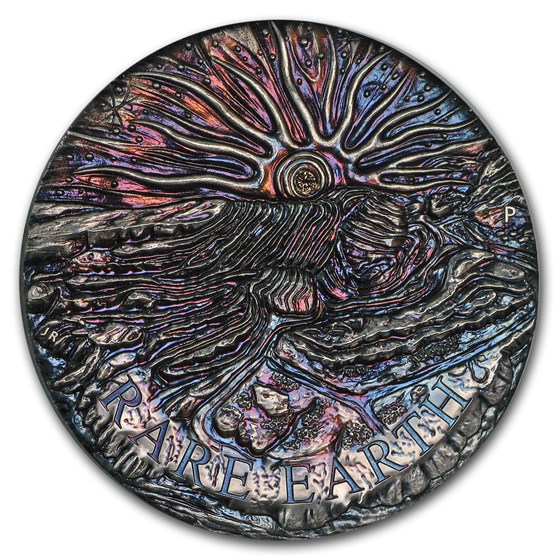 2018 Australia 5 oz Silver Rare Earth Patina (High Relief) 2018 Australia 5 oz Silver Rare Earth Patina (High Relief)