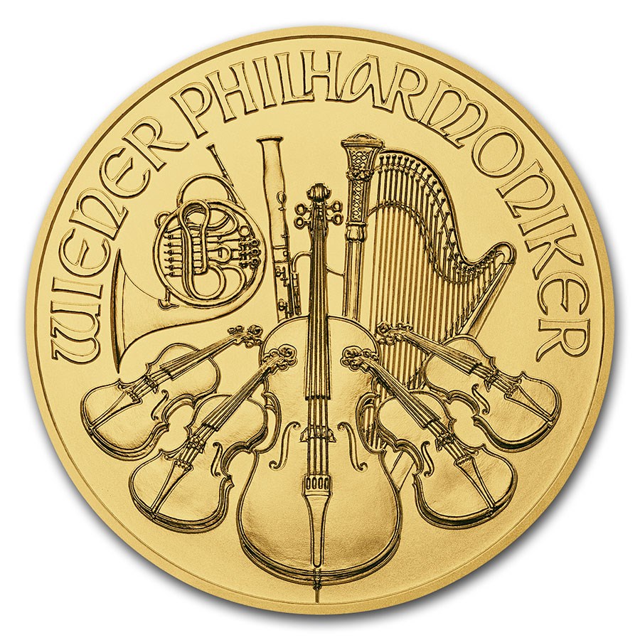 2018 Austria 1/10 oz Gold Philharmonic BU