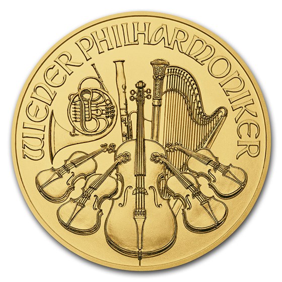 2018 Austria 1/25 oz Gold Philharmonic BU 2018 Austria 1/25 oz Gold Philharmonic BU
