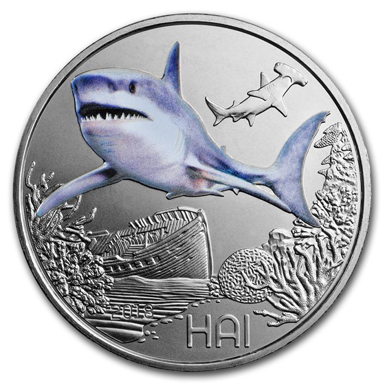 2018 Austria Cupro-Nickel €3 Colorful Creatures (The Shark)