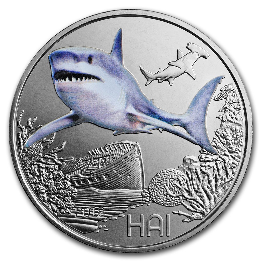 2018 Austria Cupro-Nickel €3 Colorful Creatures (The Shark)