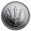 2018 Barbados 1 oz Silver Trident BU