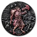 2018 BIOT 2 oz Silver High Relief Iridescent Minotaur