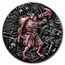 2018 BIOT 2 oz Silver High Relief Iridescent Minotaur