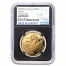 2018 British Virgin Islands 1 oz Gold Pegasus Gem Proof NGC