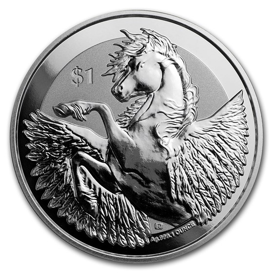 2018 BVI 1 oz Silver Pegasus Reverse Frosted BU 2018 BVI 1 oz Silver Pegasus Reverse Frosted BU