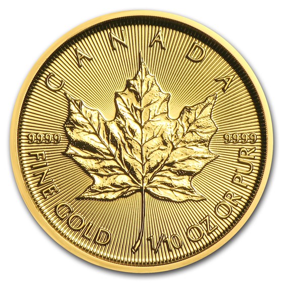 2018 Canada 1/10 oz Gold Maple Leaf BU 2018 Canada 1/10 oz Gold Maple Leaf BU
