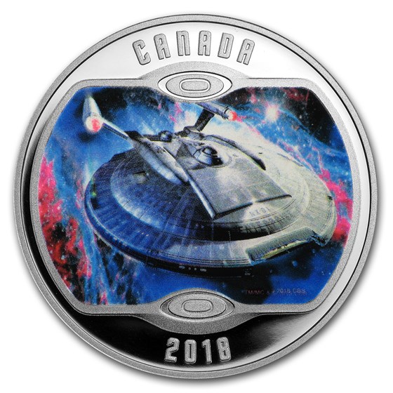 2018 Canada 1/2 oz Silver Proof $10 Star Trek: Enterprise 2018 Canada 1/2 oz Silver Proof $10 Star Trek: Enterprise
