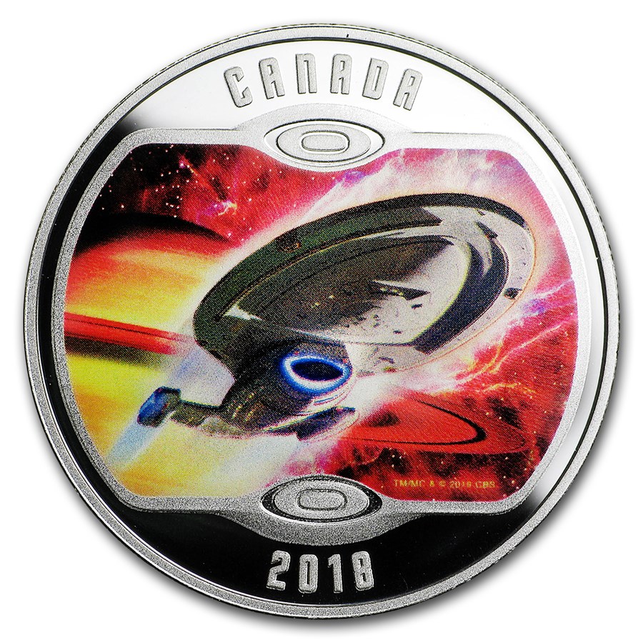 2018 Canada 1/2 oz Silver Proof $10 Star Trek: Voyager