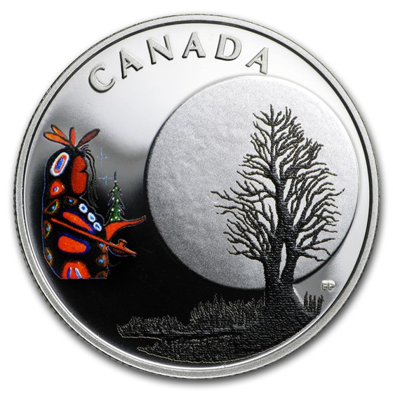 2018 Canada 1/4 oz Ag $3 Thirteen Teachings Little Spirit Moon 2018 Canada 1/4 oz Ag $3 Thirteen Teachings Little Spirit Moon
